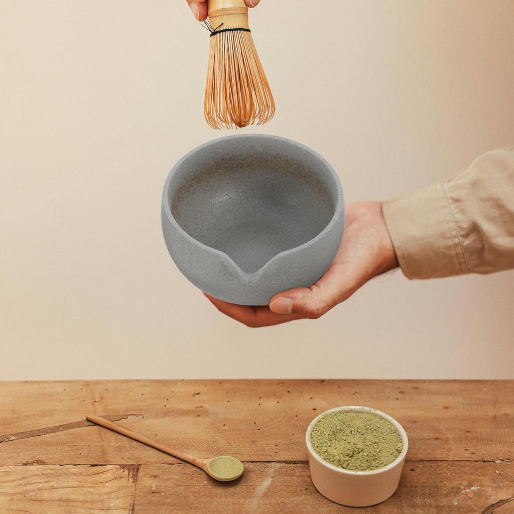 Traditional Japanese Matcha Bowl Spout Ceramic Tea Ceremony Cup 600Ml Longlasting Ceramic Tea Spout Bowl for Home Party Serving