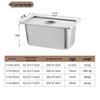 Stainless Steel Gastronorm Food Pan with Lid