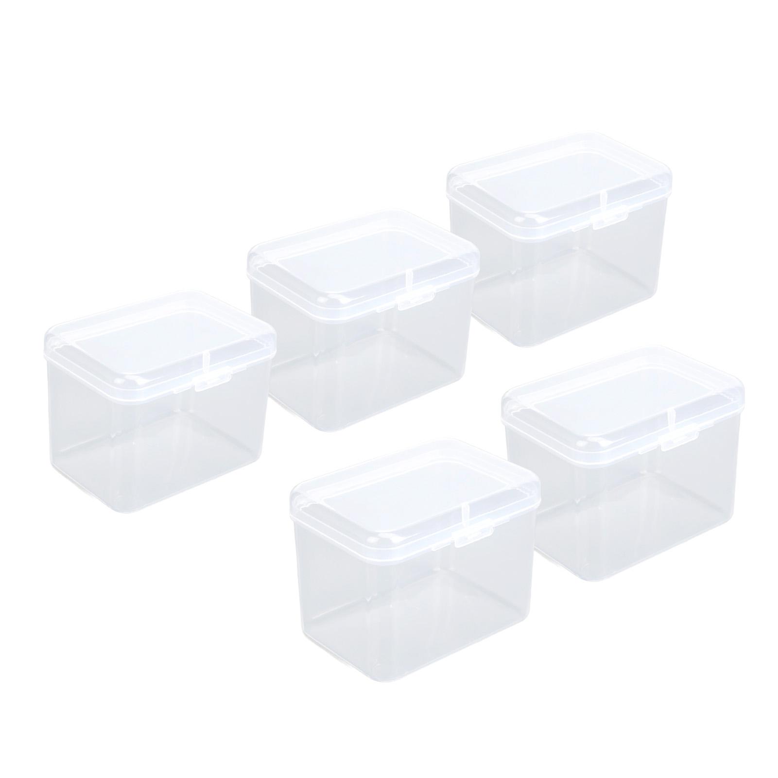 

5PCS Sponge Transparent Storage Box Multipurpose Portable Clear Small Plastic Container