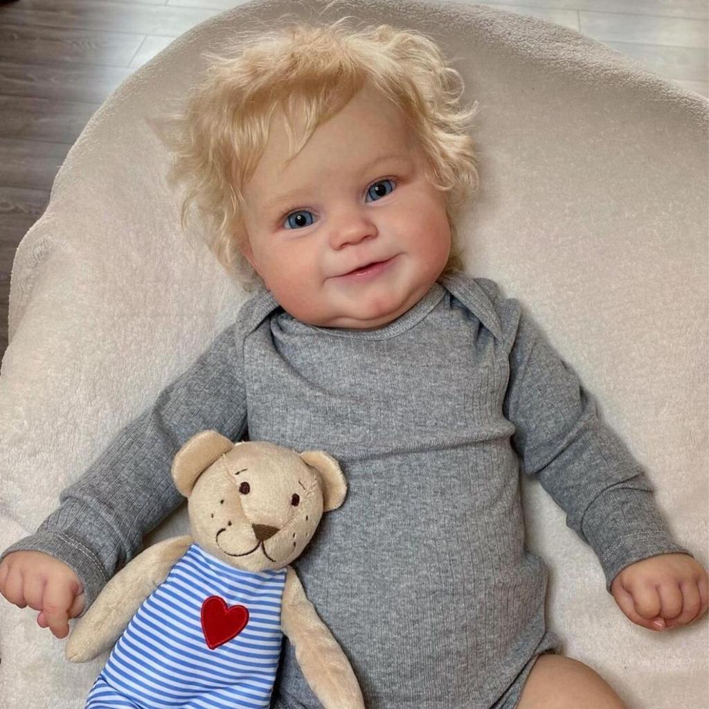 Realistic Reborn Baby Doll Maddie 50/60cm Soft Silicone Doll Lifelike Hands and Feet Washable Gift Collectible