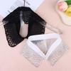 Elegant Detachable Lace Collar Embroidered Beaded False Collar Half Shirt Collar For Women Blouse Decoration Accessories