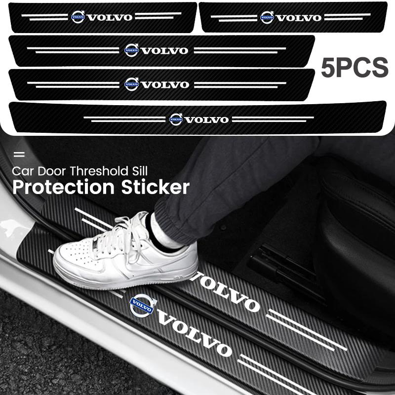 Dnfuk5 Car Door Threshold Protective Sticker Anti Scratch Waterproof Decals For Volvo Rdesign XC60 XC40 V60 V40 EX30 XC90 C30 V50 S90