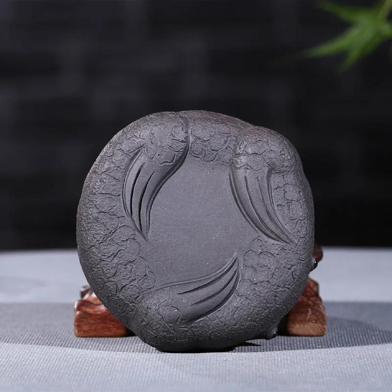 Chinese Yixing Purple Clay Tea Pet Ornaments Handmade Animal Statue Tea Figurine Crafts Sculpture Tea Set Decoration Gifts