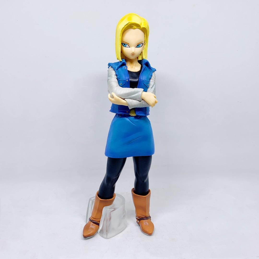 Bandai Аниме Dragon Ball Z Андроид 17 18 Фигурка Андроид 18 ПВХ Фигурки Коллекционная Модель Игрушки для Детей Рождественские Подарки