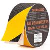 Stair Tape X Strong Tape for Indoor and Outdoor Safe and Effective for Preventing Falls On Ceramic Wood Cement and Construction Black and Yellow