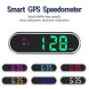 Car Head Up Display Gps Digital Speedometer With Colorful Led Display Clock & Function Overspeed Alarm For Car Truck Suv Rv