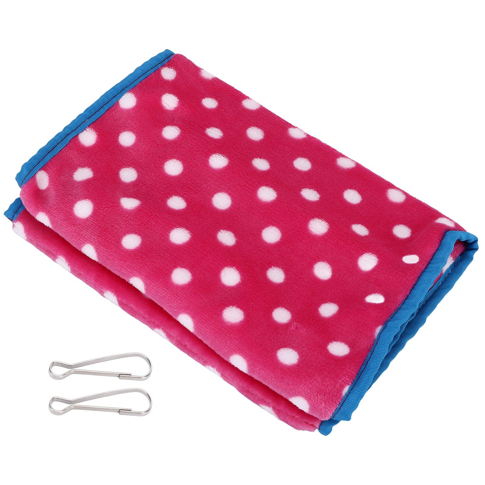 

Bird Bed Foldable Portable Comfortable Flannel Triangular Hanging Bird Hammock with Hooks for Parrots Hamsters Squirrels рожевий