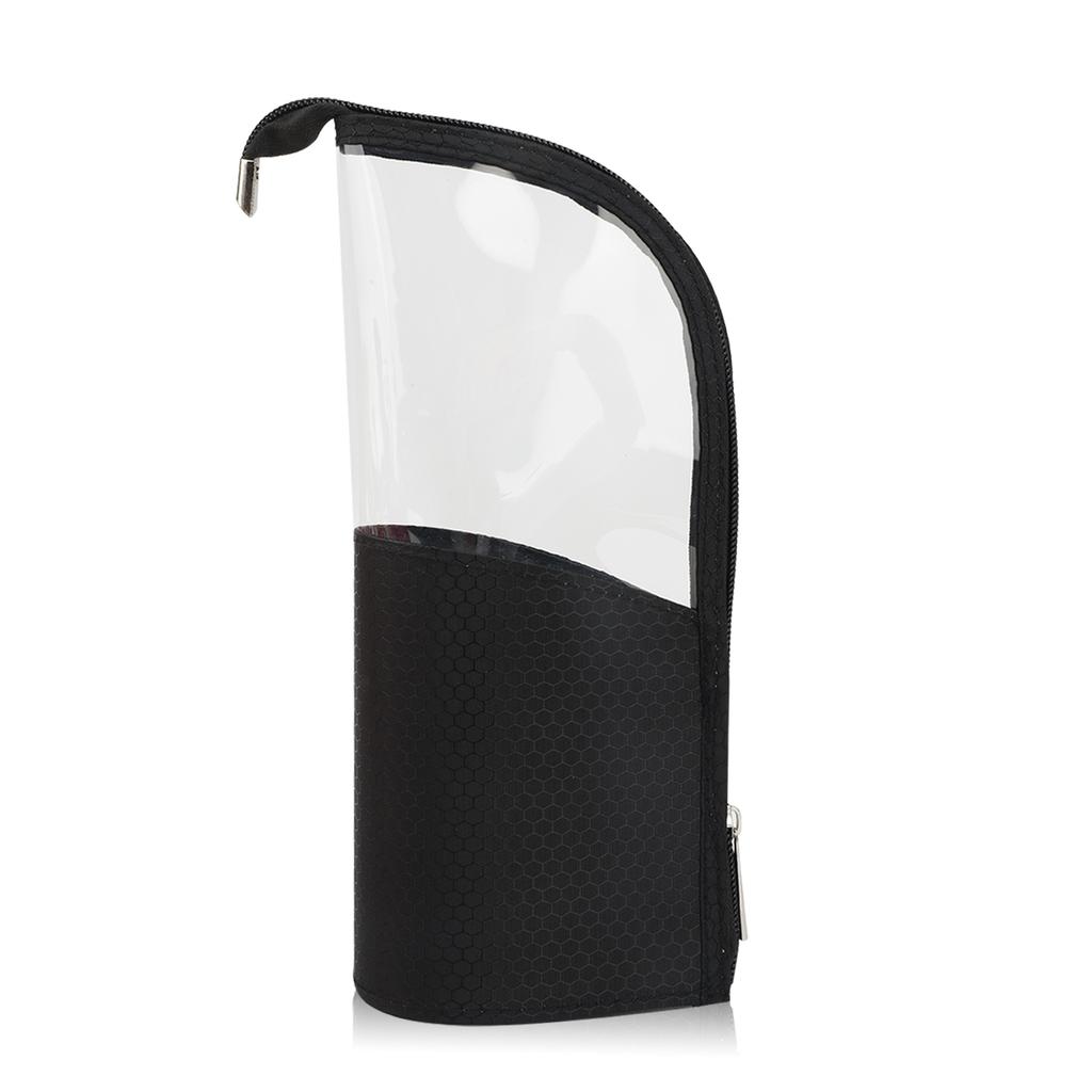 1 Pc Stand Cosmetic Bag for Women Clear Zipper Makeup Bag Travel Female Makeup Brush Holder Organizer Toiletry Bag