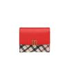 Daks Red Check Two Fold Wallet With Dd Logo