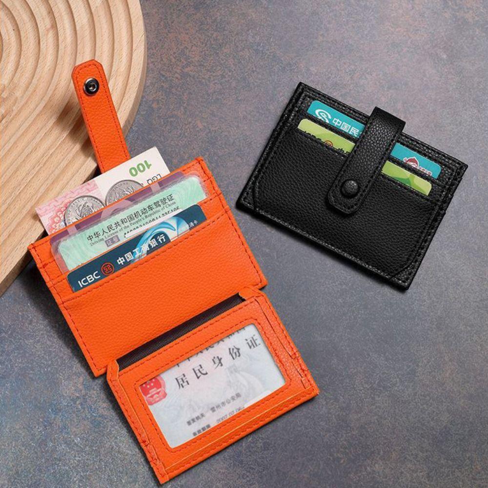 PU Leather Card Holder Multi-card Slot Credit Card Holder Coin Purse  Store Credit Cards