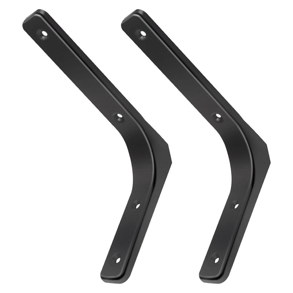 2Sets Industrial Style Wall Shelf Bracket Heavy Duty Shelf Supports for Floating Shelves Bookshelf Accessories Storage Rack
