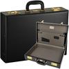 Black, Made In Japan, Attache Case, A3 Compatible, Business Bag, Handbag, Leather, Hard Lock, Dial, PC Storage, Lightweight, Men's, Slim, Large