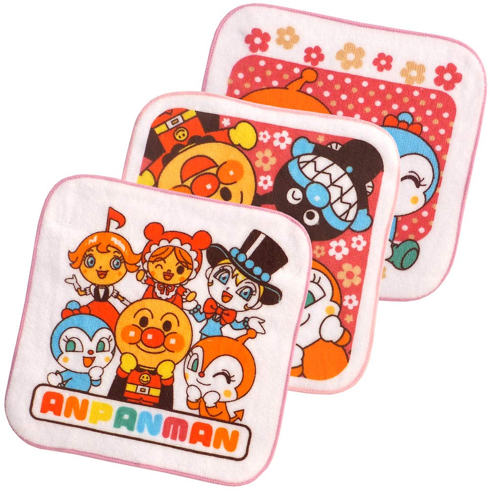 Salonje Anpanman Mini Towel Set 3-Piece