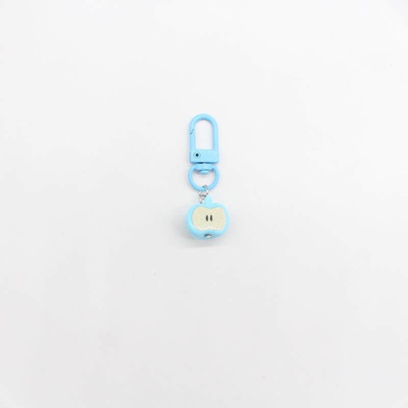 Vibrant 3D Apple Keychain Charm - Cute Gift for Friends