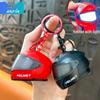 Portachiavi Casco Luminoso: Ciondolo Borsa alla Moda e Mini Luce Notturna Regalo Motocicletta