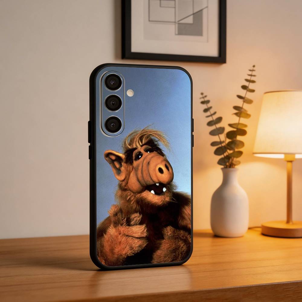 F-Family C-Comedy TV Series ALF Phone Case For Samsung A73,72,71,A52,51,40,41,A22,A32,31,A13, Soft Black Shell