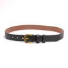 Women's Retro Korean Style Cowhide Leather Belt with Pin Buckle for Jeans