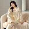 Pajamas women's spring and autumn autumn pure cotton women's long-sleeved 1011 new casual and sweet loungewear suit