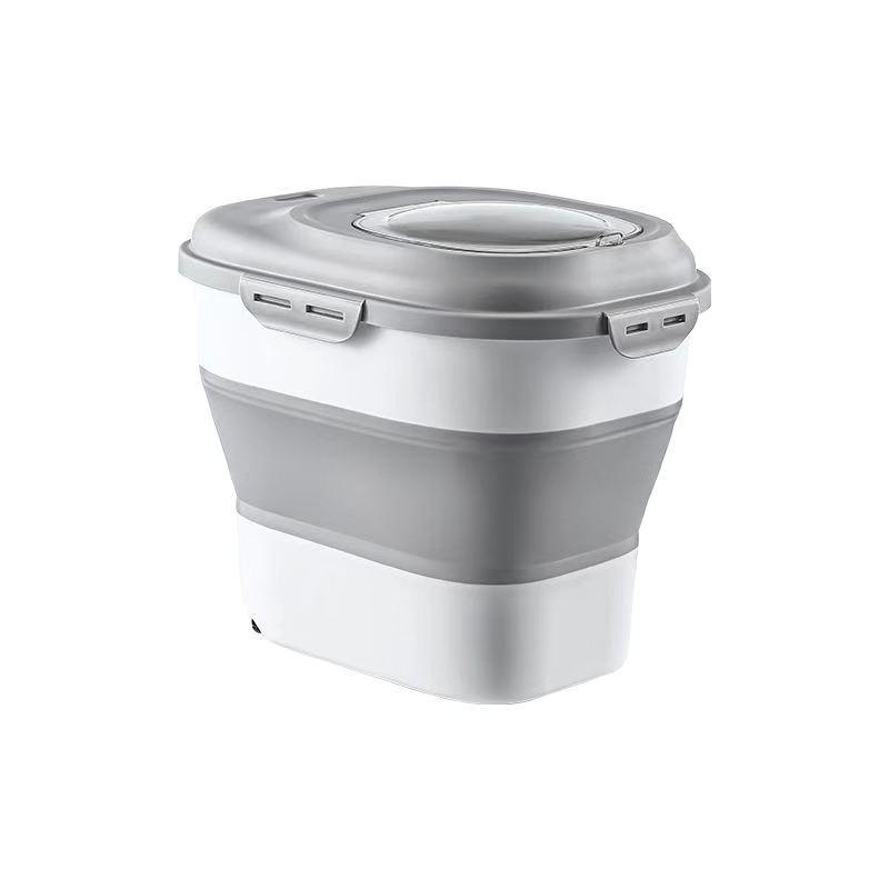 Foldable Rice & Grain Storage Box - Moisture & Insect Proof, Pet Friendly, Large Capacity Container