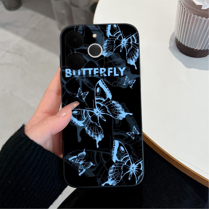 For Realme Note 70 70T 60 4G Phone Case Beautiful Butterfly Clouds Soft Silicone Durable Shell For Realme Note70 70T Back Covers