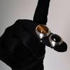 Premium Metal Copper Platinum Plated Tiger Eye Agate Spotted Stone Ring Personality And Temperament Unique Ring Women