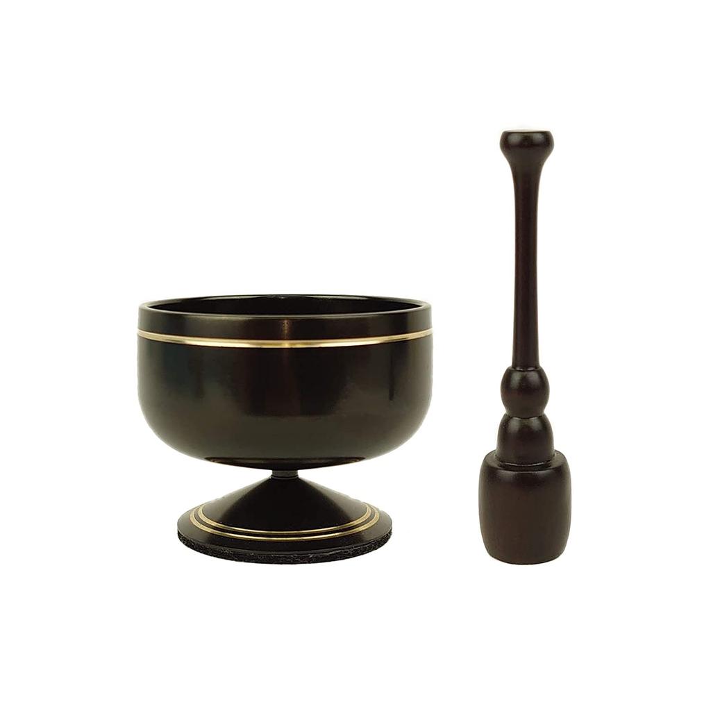 Lacquer Product Orin Inch Stand Type Buddhist Altar Fittings Rin Rin Stick Single Item Black 2.0
