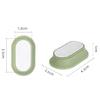 1Pair Silicone Magnetic Remote Control Holder Wall Mount for TV and Electronic Device Management