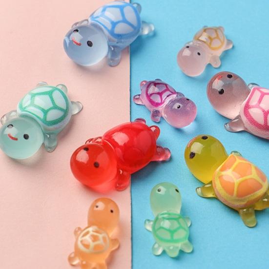 Turtle Accessories Glow In Dark Turtle Figure Bulk Luminous Mini Sea Turtle Tiny Turtles 100 Pack