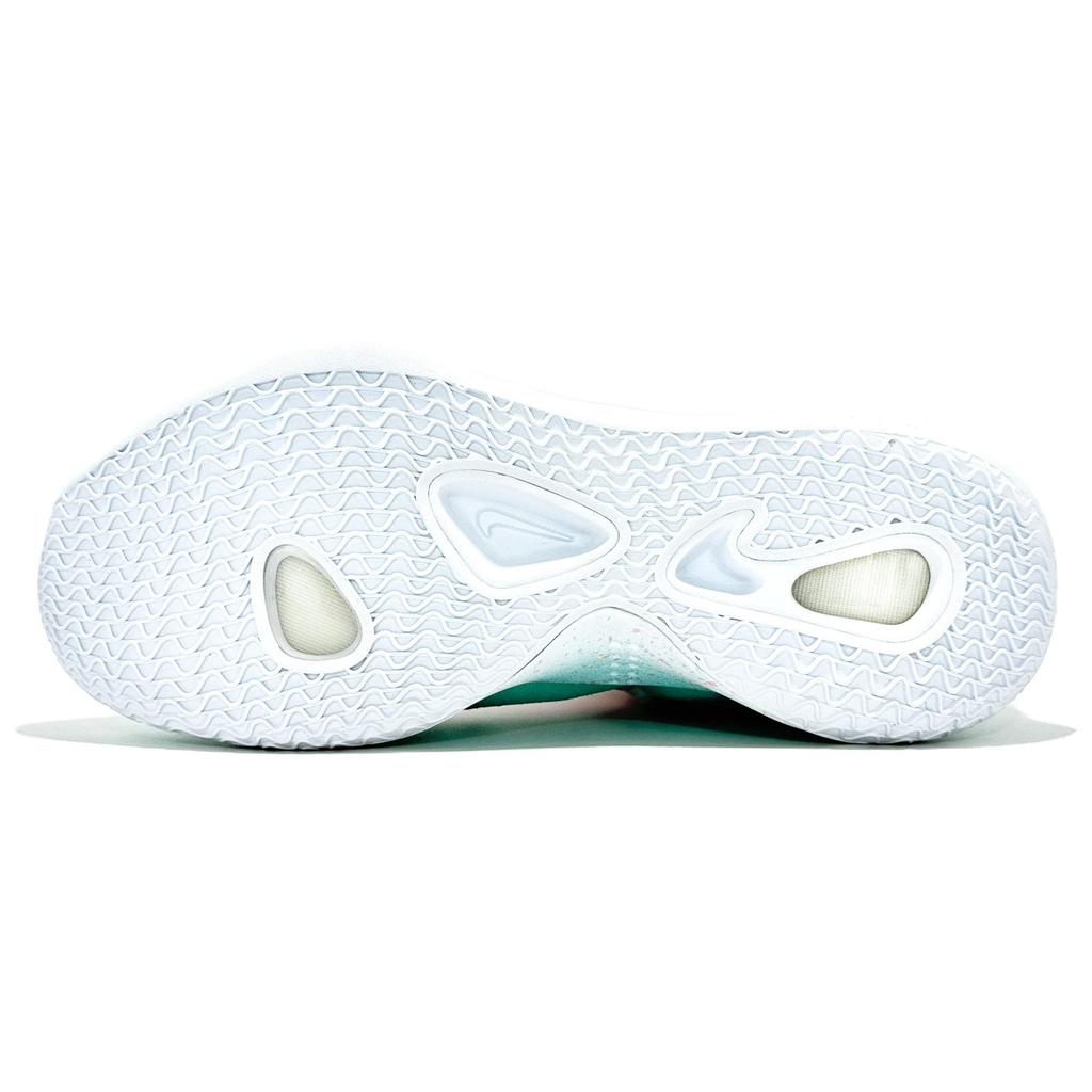 Nike Hyperdunk X Mesh Cushioning Slip Resistant Abrasion Resistant Low Top Basketball Shoes Men's Cyan Pink AR0465-100(Team479-)