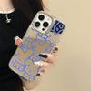 Zhitai Cartoon Silicone Case: 3-in-1 Mirror Design for iPhone 15 Pro Max & 13/14 Pro