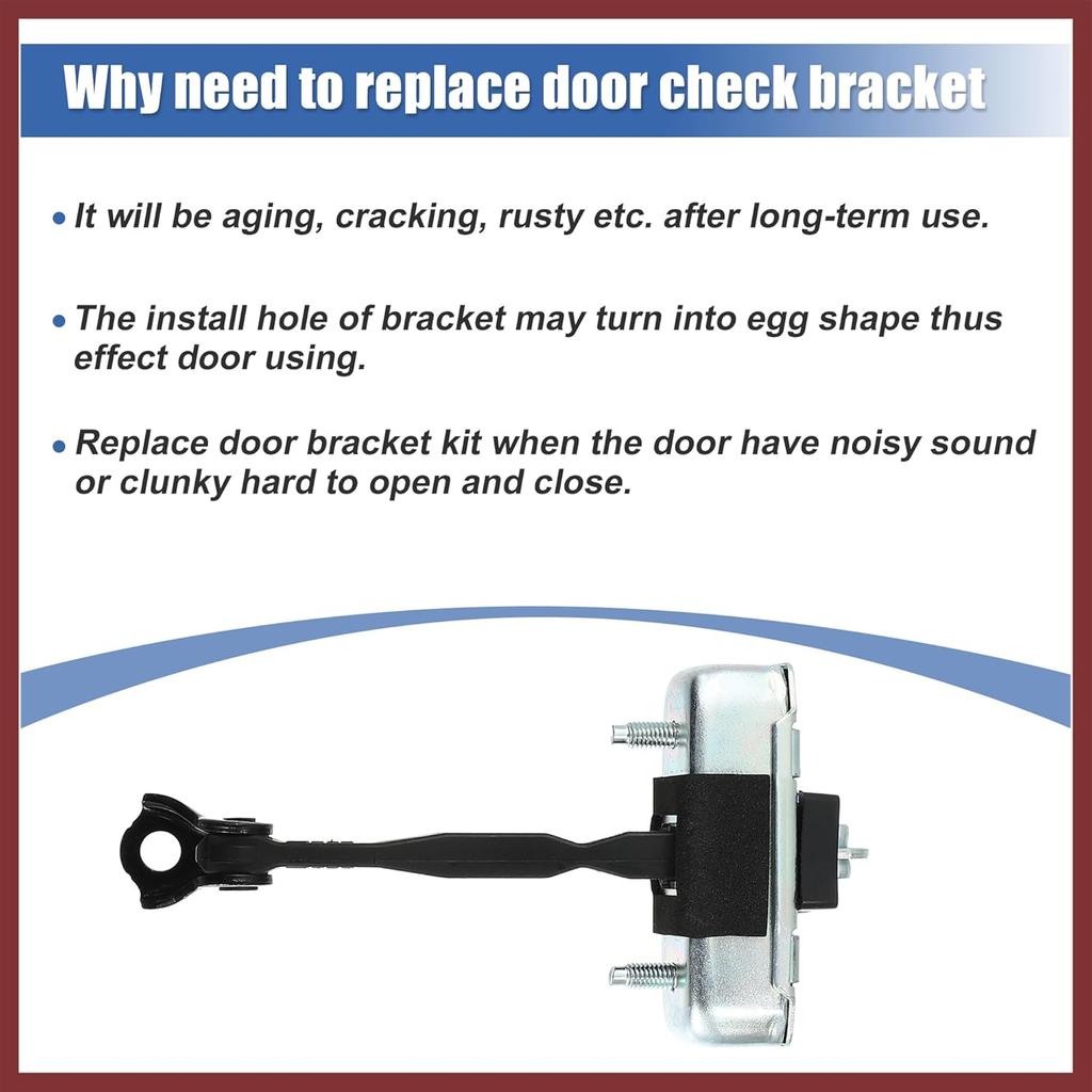 Front Door Check Stop Strap Door Check Assembly 68620-35020 for Toyota FJ Cruiser 07-14 for Toyota 4Runner 03-09 LH Driver Side Door Check Strap