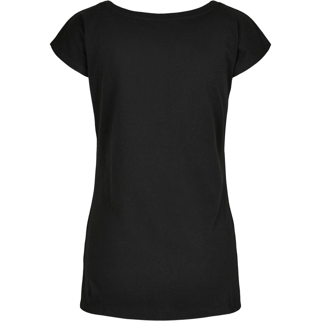 Build Your Brand Womens/Ladies Wide Neck T-Shirt