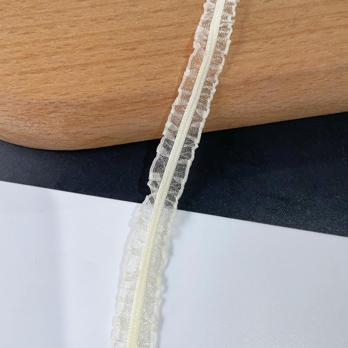 

1cm Double-Sided Elastic Lace Trim for DIY Decoration
