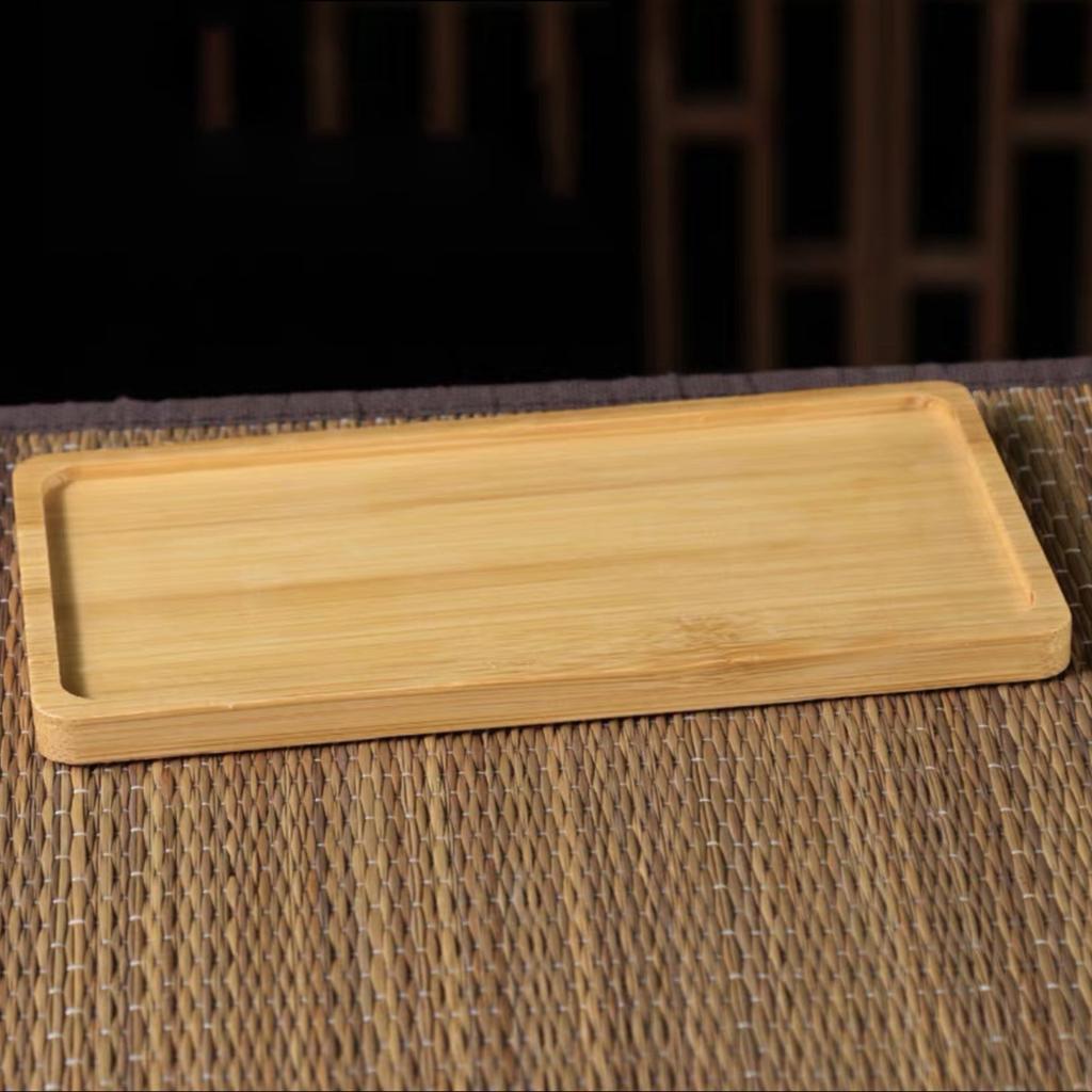 Wooden Coaster for Drinks Natural Rectangular Retro Insulated Coaster Cup Mat for Tabletop