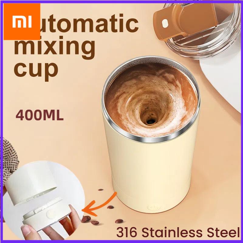 Xiaomi Copo Elétrico 400ML Magnético de Mistura Automática Recarregável por USB à Prova d'Água Copo Auto Misturador de Leite Café Adequado para Diferentes Copos