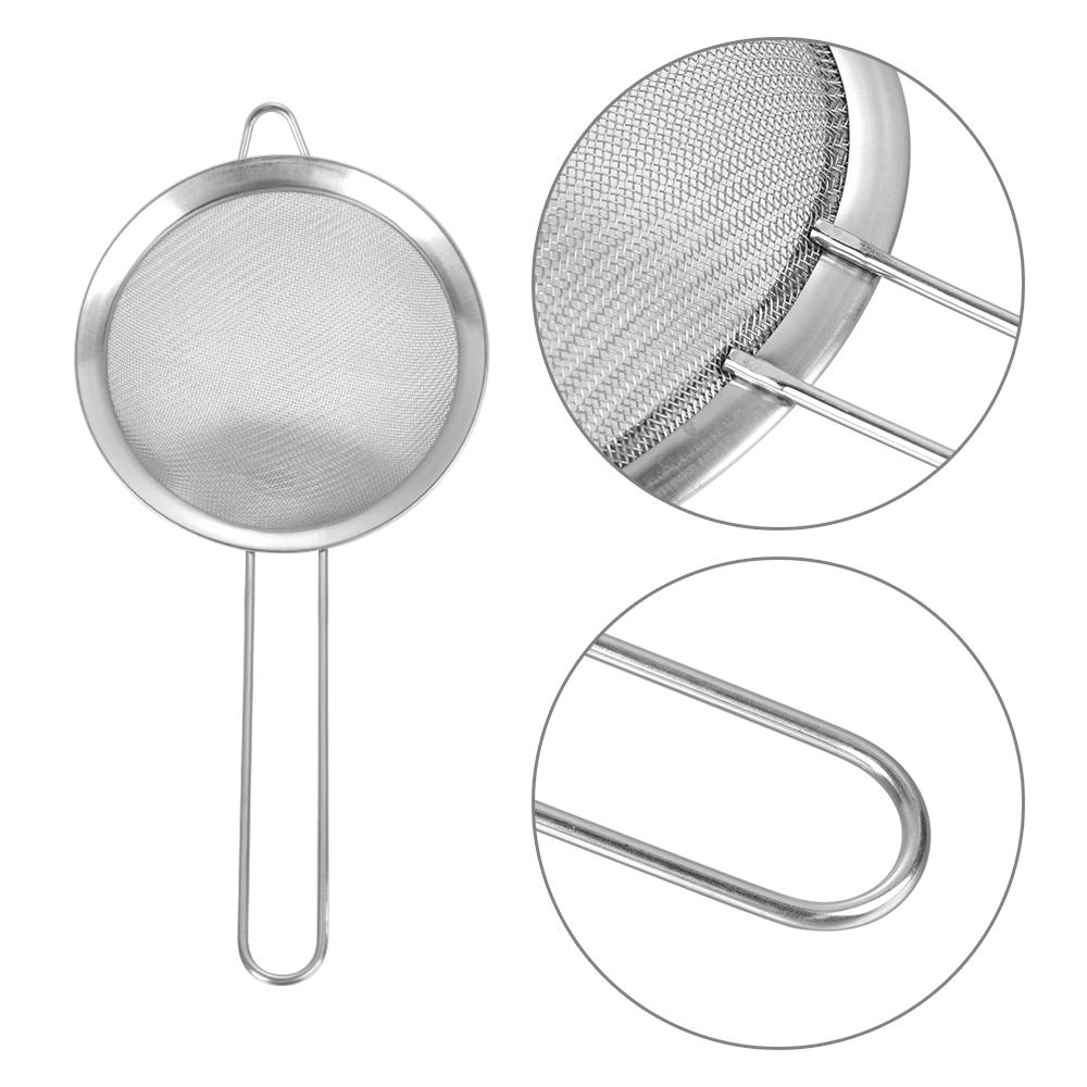 Diameter 7/8/10/12/14/16/18/20/22cm Kitchen Stainless Steel Flour Tea Strainer Mesh Colander Sieve Filter Sifter DIY Tools