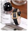 Klassische Vintage Lederarmband Wasserdichte Quarz-Uhr