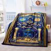 1PC  Freemason Poster Masonic Symbols  Soft Comfortable Throw Blanket Suitable All Seasons Great Gift Idea Home Office Travel