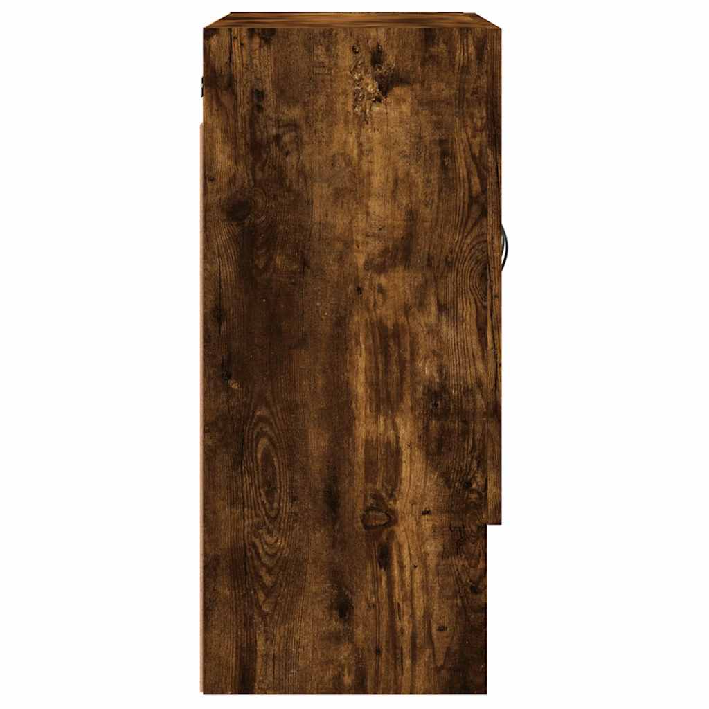 Wall Cabinet Smoked Oak 60x31x70 Cm Engineered Wood