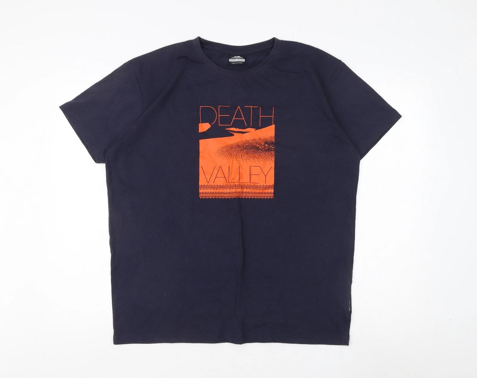Trespass Men s Blue Graphic Print T-Shirt Size M 4XL
