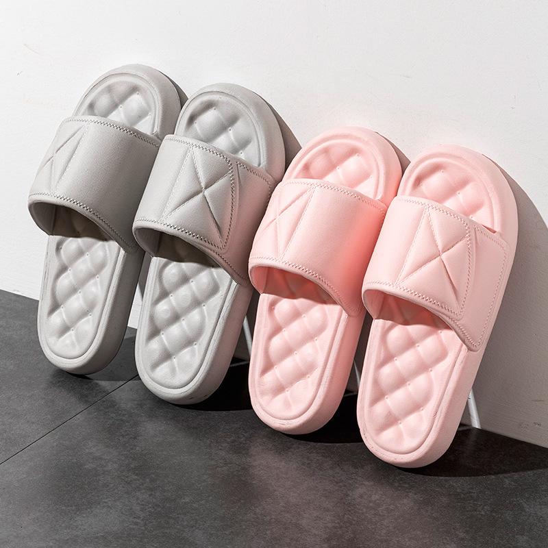 Fashion Shoes for Men Unisex Slippers Home Women Couple Flat Shoes Simple Soft Comfort Non-slip Flip Flops Beach Bathroom Leisure Shoes