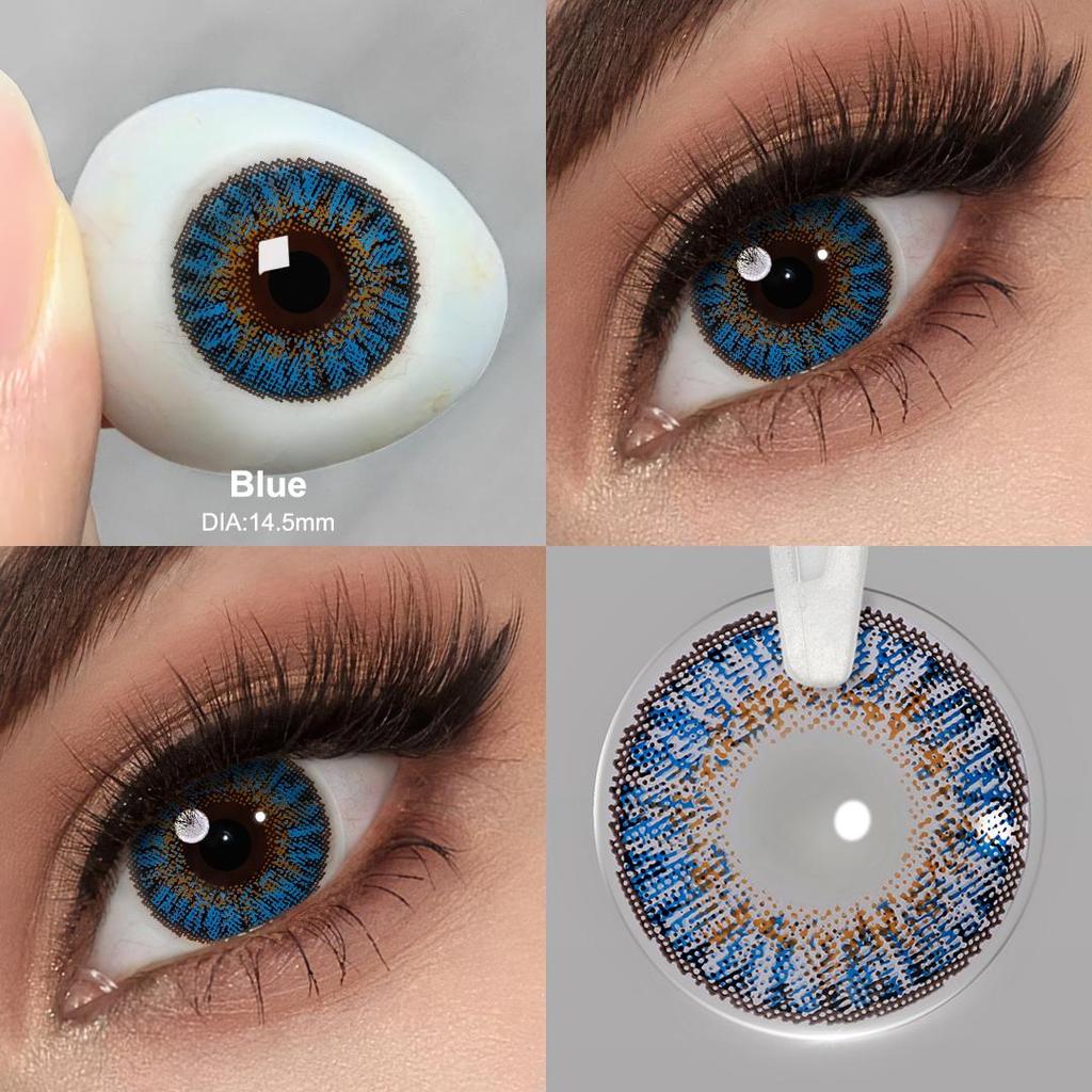 Seria 3 Tone Kolorowe soczewki kontaktowe dla oczu Kolorowe soczewki Kontakty z oczami z kolorowymi kosmetykami Kolorowe soczewki kontaktowe dla źrenic