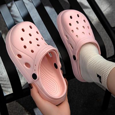 Damen Sommer 2024 Rutschfeste Geruchsresistente EVA Zehengeschlossene Strand Halbschuhe