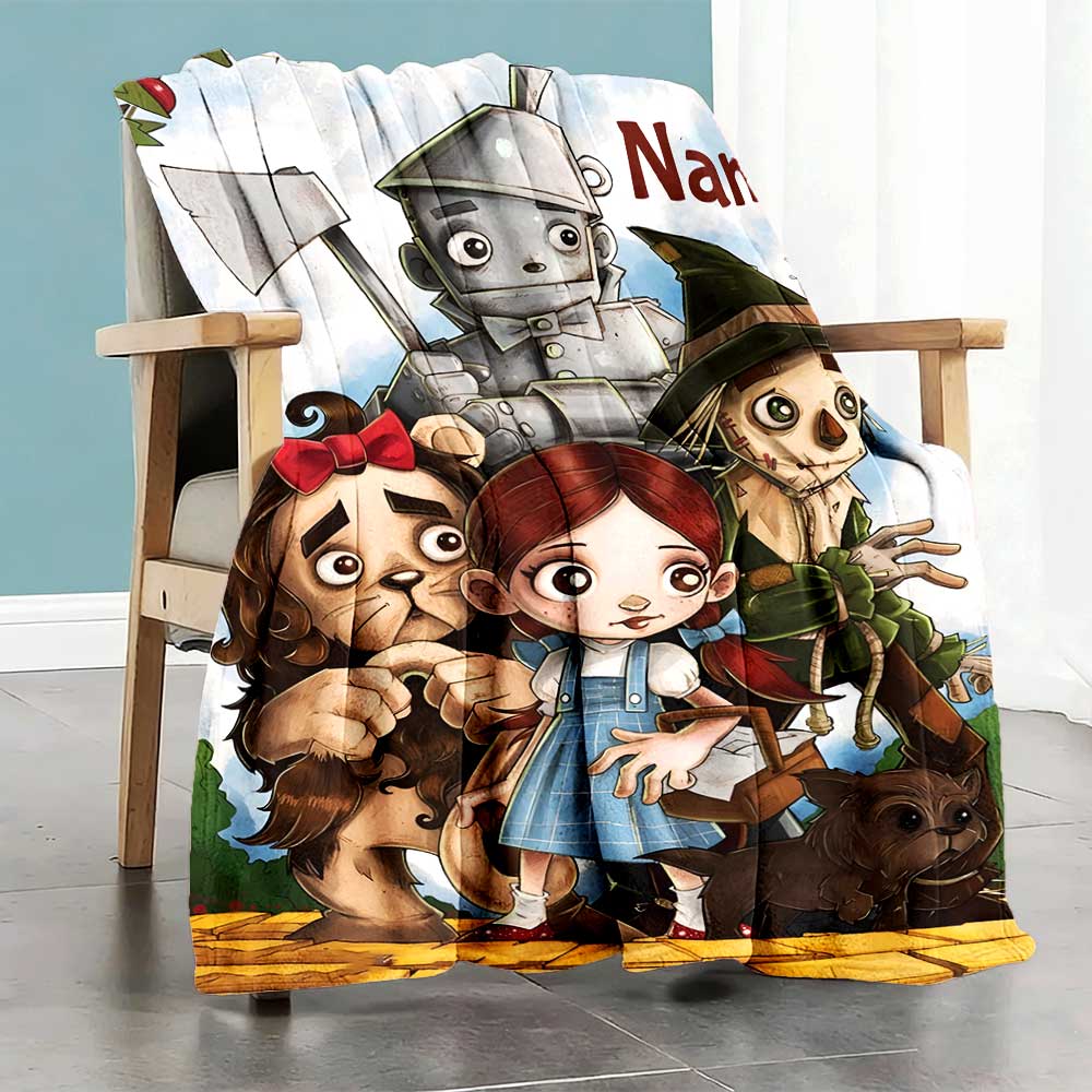 Warner Bros. Films (2) Personalized Name Blanket Cozy Customizable Blanket Comfortable for Home Decor Chair Office Chair Bed for All Occasions