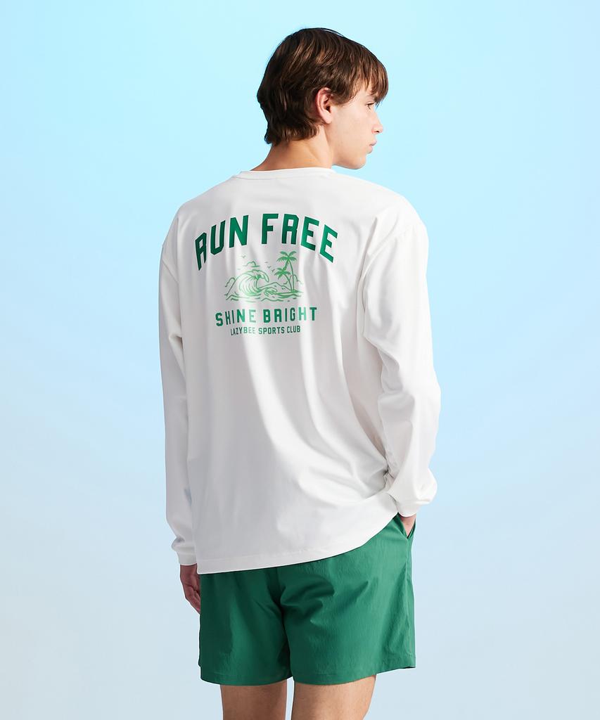 Leijibi [Set] Airfresh String Long Sleeve Rash Guard + Swim Shorts Set W (7 Colors) (B Type)