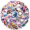50/100PCS Laser Retro Horror Skull Graffiti Stickers Luggage Guitar Skateboard Cartoon DIY Stickers