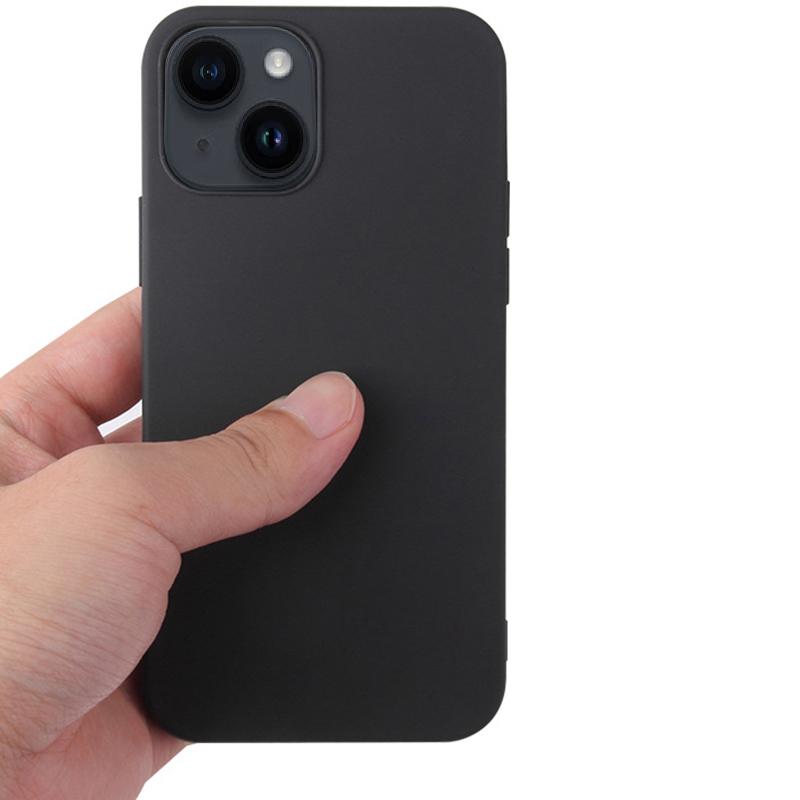 For iPhone 15 Matte Textured TPU Shell Shockproof Protection Mobile Phone Case