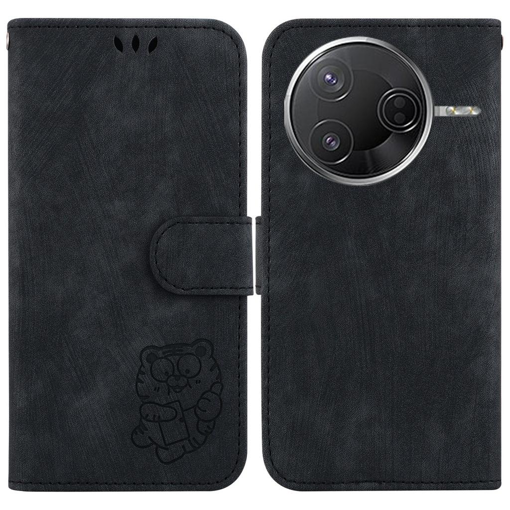 For Xiaomi Poco F7 Pro 5G/F7 Ultra 5G/Redmi K80 Pro 5G/K80 5G Wallet Case Tiger Imprint Leather Shockproof Phone Cover