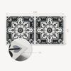 Winylowy Panel Samoprzylepny Do Kuchni 100X50 Cm Kwiatowy Wzór Z Ornamentami