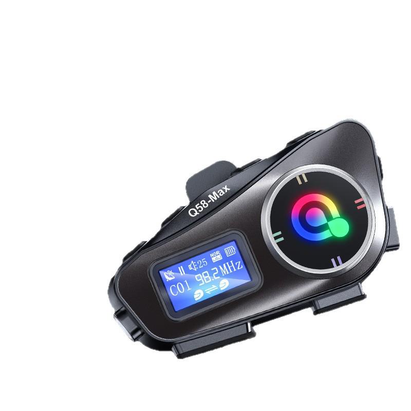 Auricolare Bluetooth per Casco Transfrontaliero: Interfono, Radio FM, Microfono Morbido/Rigido, Impermeabile, Lunga Durata della Batteria